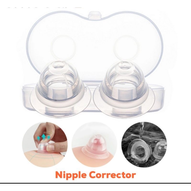 2 pcs Nipple Corrector Asprirator Penarik Puting Payudara Ibu Menyusui