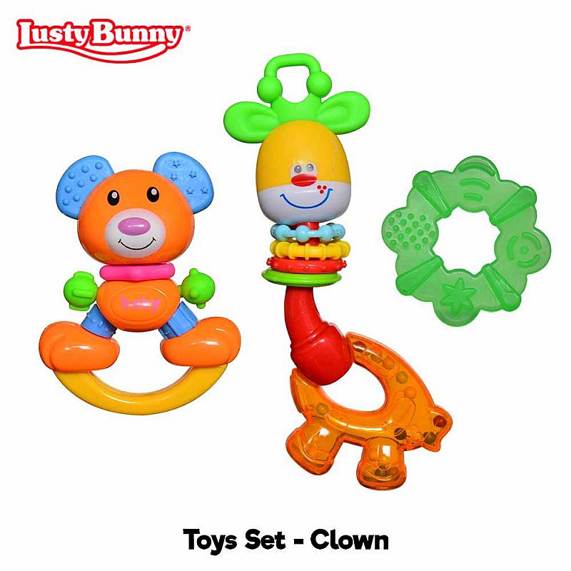 Lusty Bunny Toys Feeding Set / Mainan Bayi / Teether Bayi