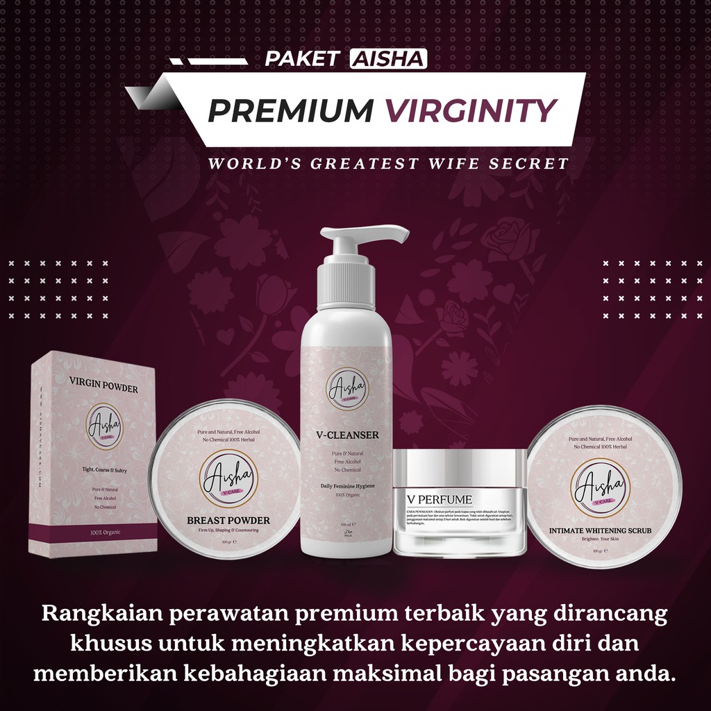 AISHAVCARE PAKET PREMIUM VIRGINITY CARE | PERAWATAN KEWANITAAN SESUAI SUNNAH