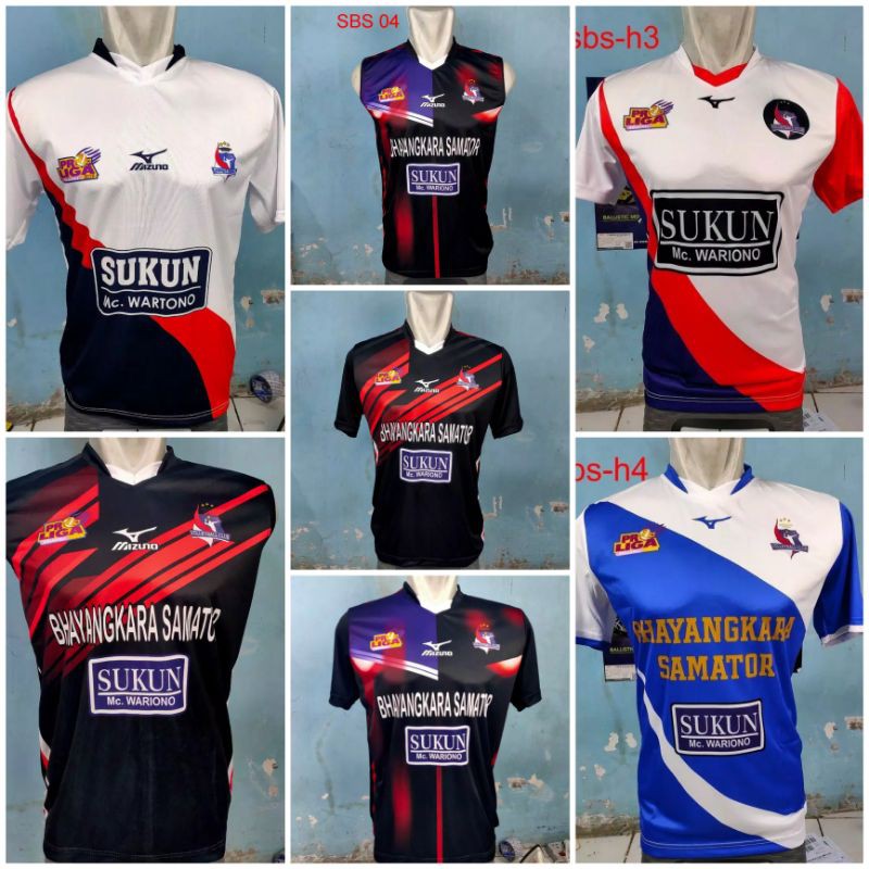 kaos voli baju volly biangkara samator / kaos voli baju volly mizuno proliga