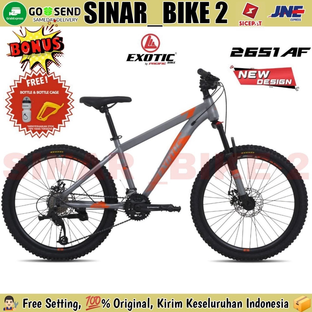 Sepeda Gunung MTB 24'' Exotic ET-2651 AF Hi-ten Steel