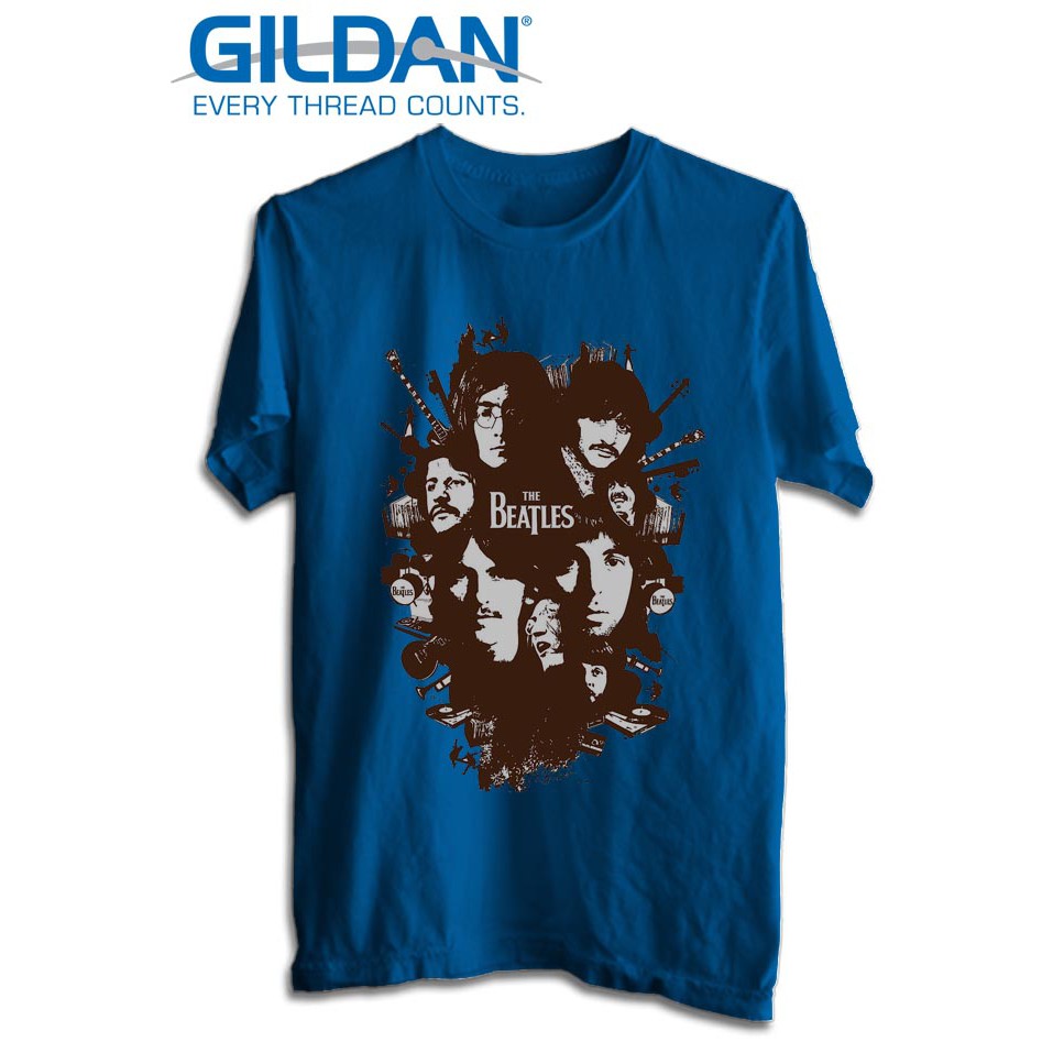 KAOS BAND THE BEATLES TSHIRT ORIGINAL GILDAN SOFTSTYLE 20