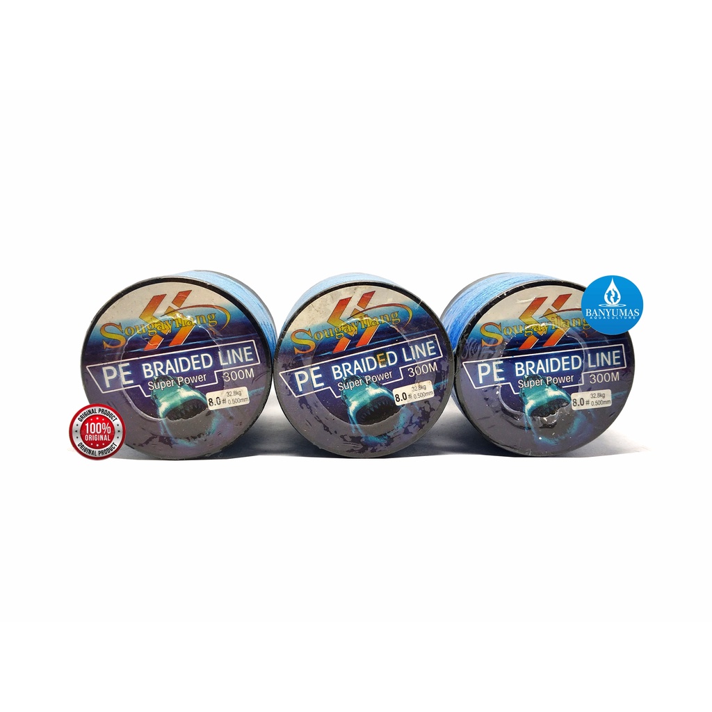 Senar Sougayilang 300 Meter 8.0 0.500mm Senar PE Smooth Fishing Line BA024008