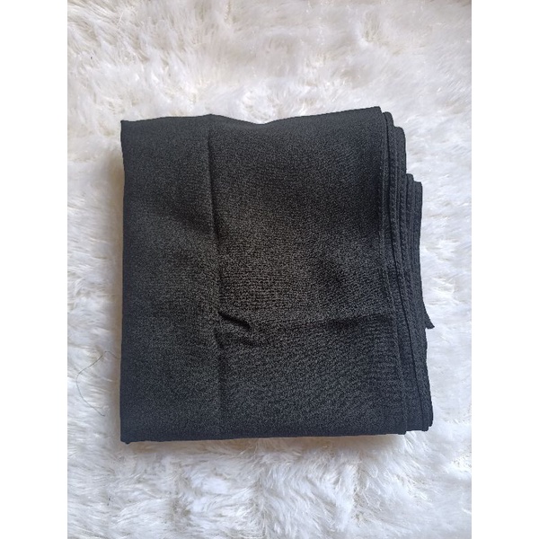 Jilbab Pashmina Panjang 200 x 75 Diamond /  Pashmina Sabyan 2 Meter Panjang Premium ukuran Jumbo / Pahmina Sabyan Premium-Hitam