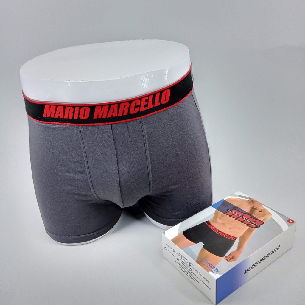 Celana Dalam Dalem Pria CD Boxer MARIO MARCELLO SHORTY MM 2001-2 Original Isi 2 Pcs