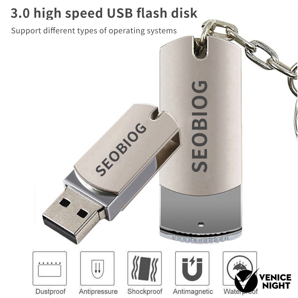 (SF) Seobiog Flashdisk Usb 1T 2T Bahan Logam Tahan Panas