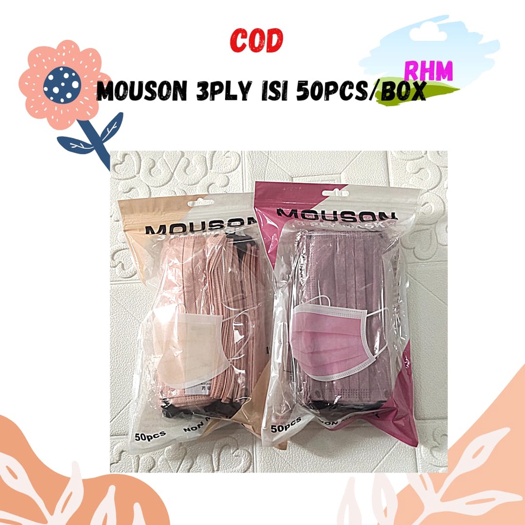 MASKER MOUSON 3PLY NUDE