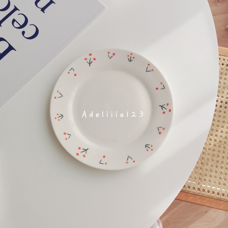 piring korea | piring keramik gaya korea motif | piring homecafe | piring keramik murah