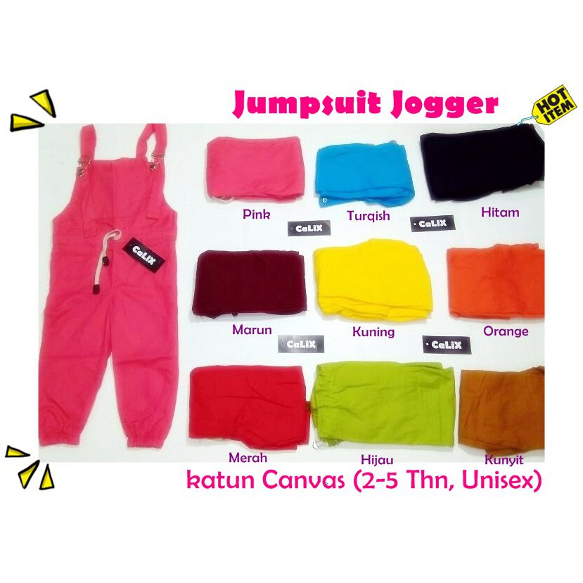 Jumpsuit Jogger Katun Baju Kodok Anak Unisex