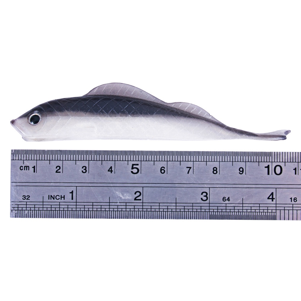 Hengjia 10pcs / Kantong Umpan Pancing Ikan Imitasi Mini Lembut Warna Ganda 6.8cm / 2.7g 10cm / 9g