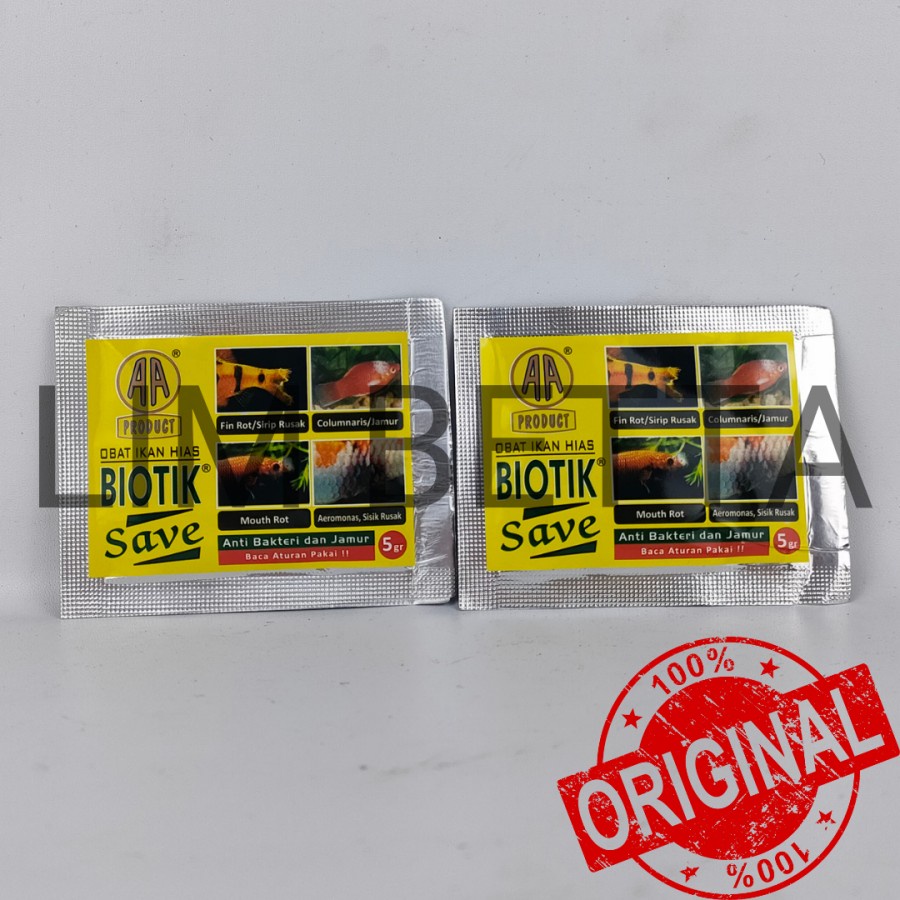 BIOTIK SAVE 5 GRAM / OBAT IKAN HIAS BIOTIK SAVE