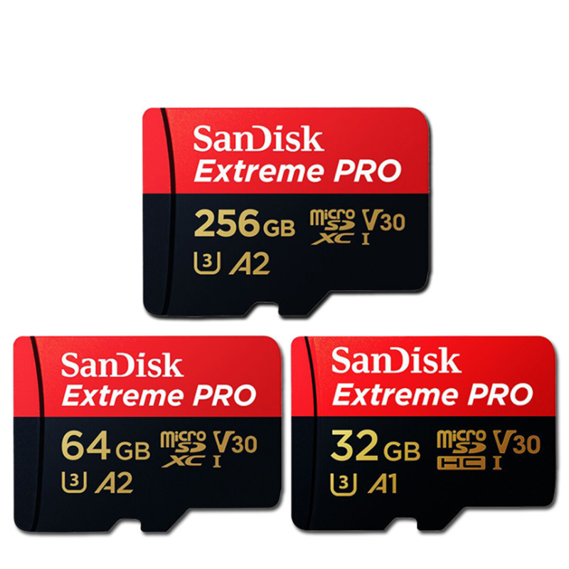 Sandisk Extreme Pro Memory SD Card MicroSDXC Card 16GB/32GB/64G/128GB/256GB/512GB For TF Card