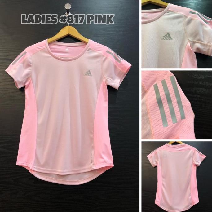 Kaos Dri-Fit Sport Wanita ADIDAS Pink/MerahMuda 817