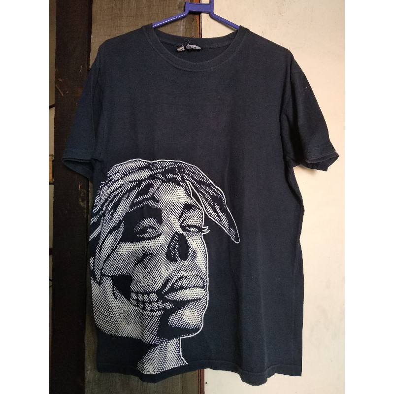 kaos band branded hip hop rap REBEL EIGHT x TUPAC size L