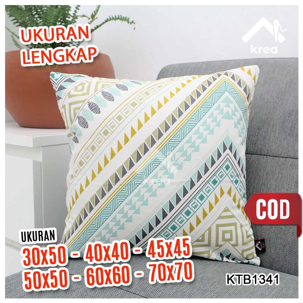 Sarung Bantal Sofa Ukuran 30x50, 40x40, 45x45, 50x50, 60x60, 70x70 - KTB1341