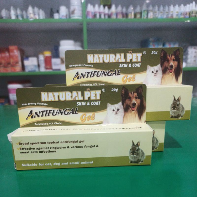 Obat Jamur Kucing Anjing Natural Pet Skin &amp; Coat Antifungal Gel 20gr / Salep Jamur Hewan / Obat Jamur Hewan