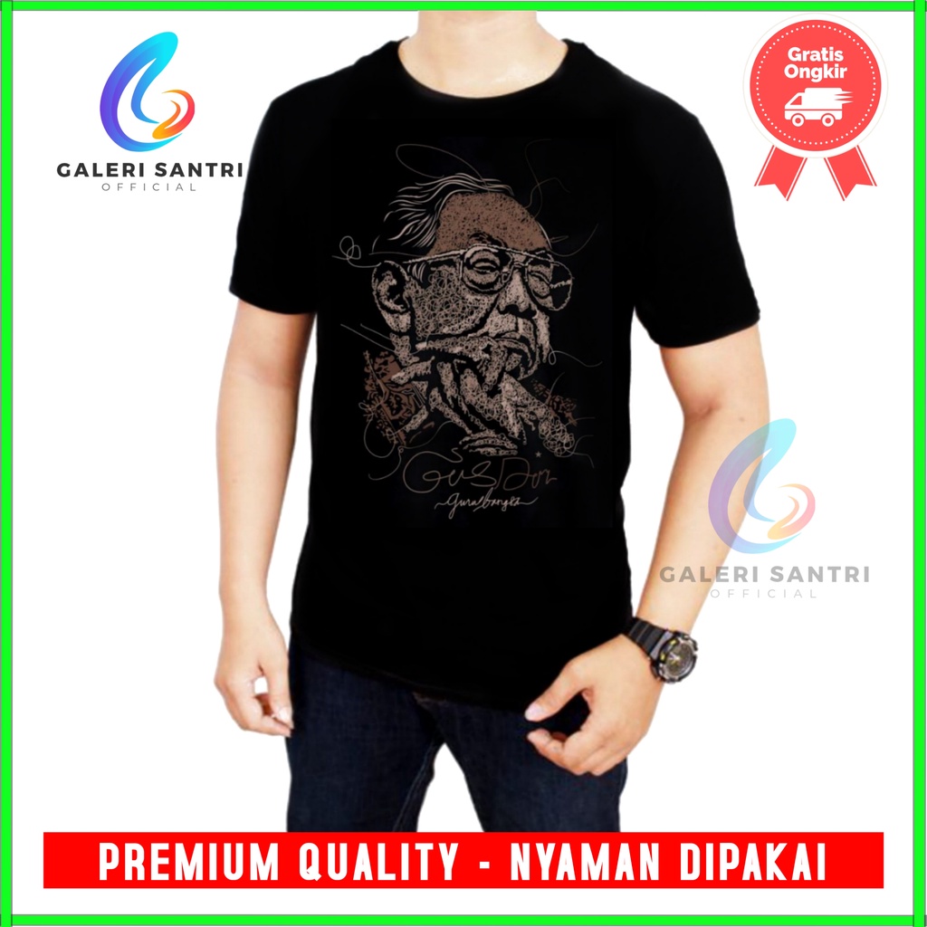 Kaos Gusdur NU/Kaos Gusdurian/Baju Kaos Gusdur Pluralisme Ori/Kaos Dur Original/Kaos Pluralisme