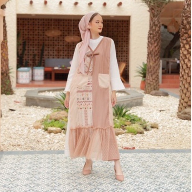 Maxi dress wanita NAIMA DRESS by DYA ID BEKASI