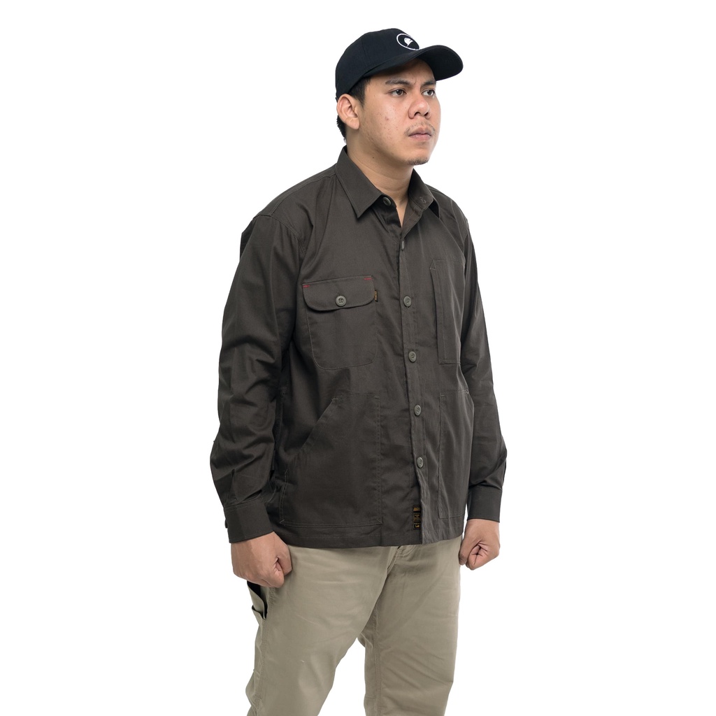 DREDGING WORKSHIRT-KEMEJA KERJA CANVAS LENGAN PANJANG UNISEX BY ENGINEER