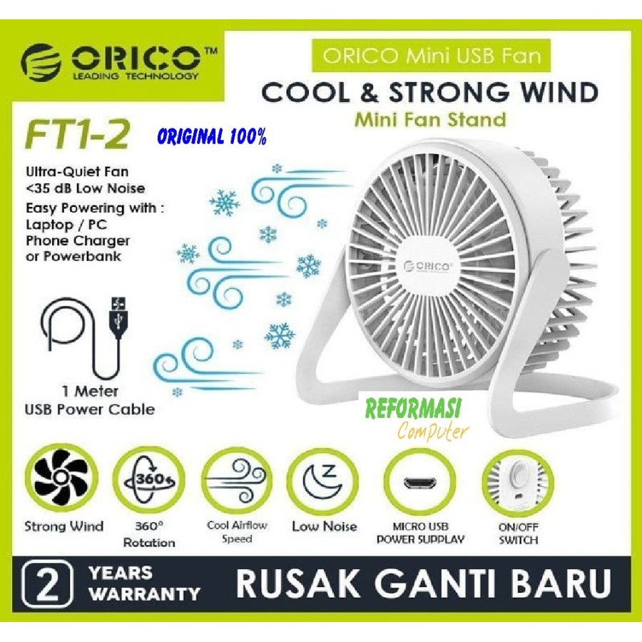 ORICO FT1-2 USB Mini Desk Fan