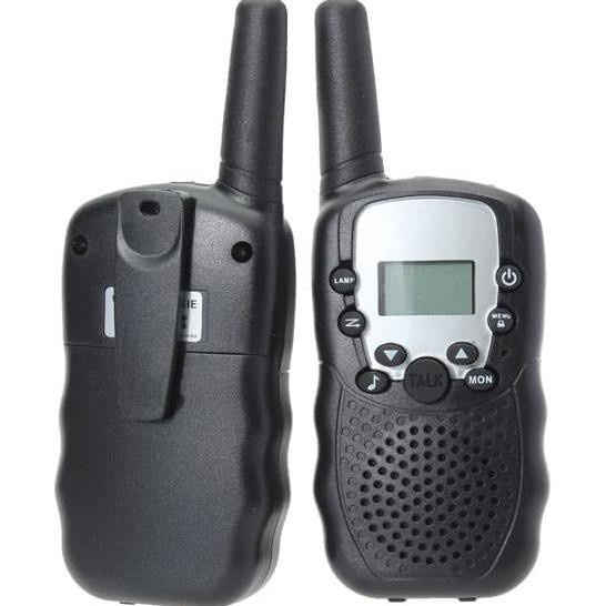 GS8 Sepasan Walkie Talkie Mini + LED Light 1 Pairs WALKIE TALKIE Portable Retevis T-388 -Black