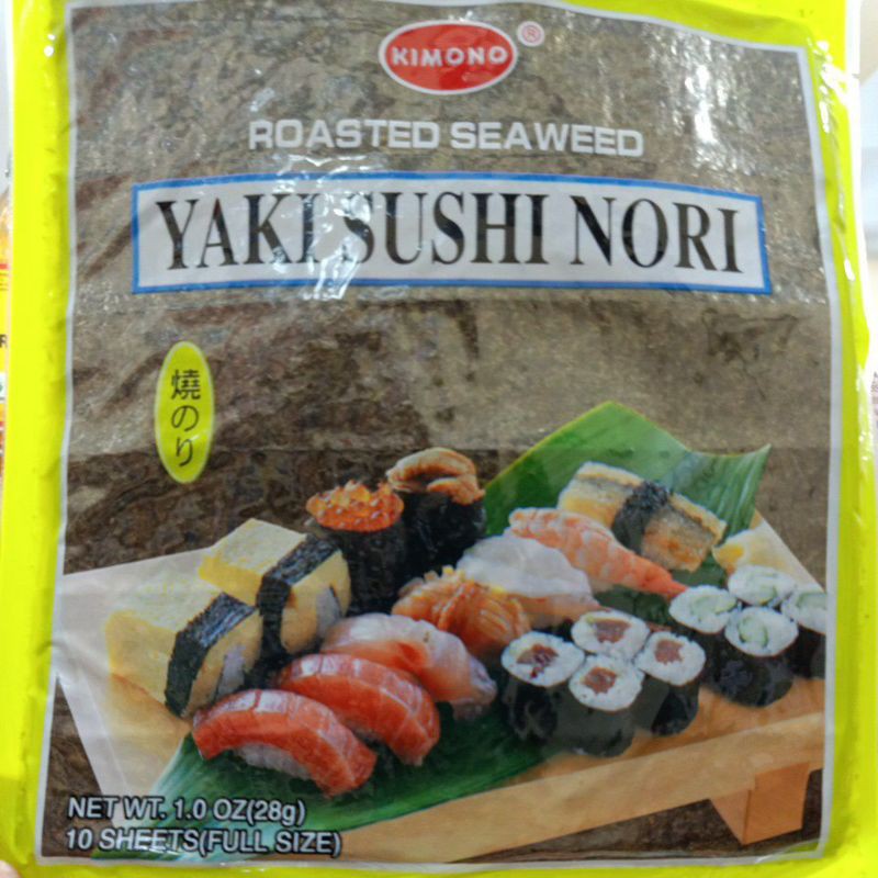 

28gr Kimono Yaki Sushi Nori Rumput Laut Sheet isi 10 lembar untuk gulung gulungan