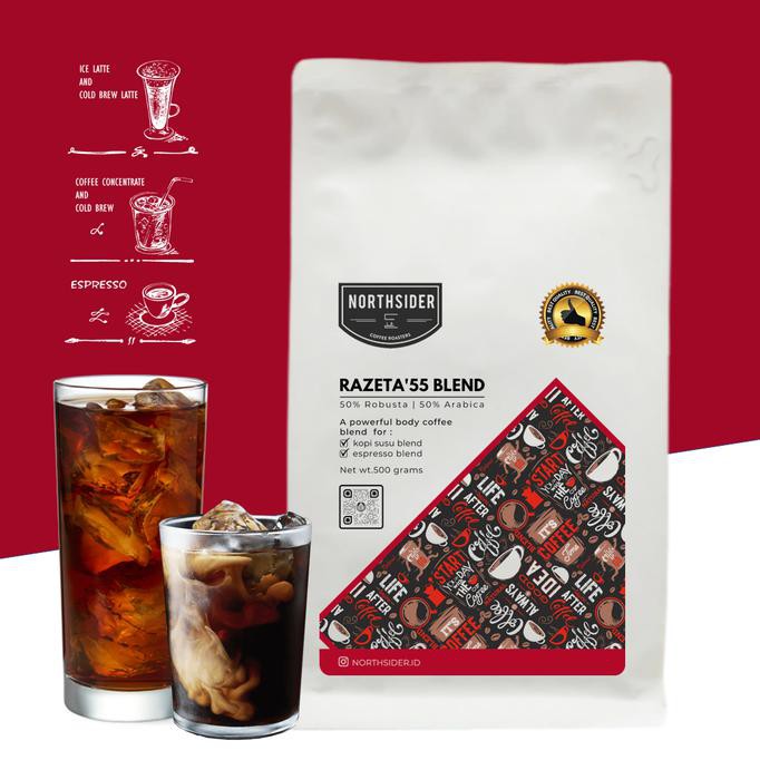

BIJI KOPI SUSU RAZETA'55 BLEND - 500GR NORTHSIDER COFFEE - BIJI KOPI