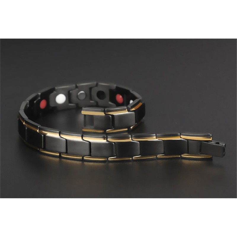 GELANG KESEHATAN TITANIUM BEST SELLER ORIGINAL 100% TITANIUM MAGNET 316L - ANTI KARAT SELAMANYA - Gelang terapi luxuri-4
