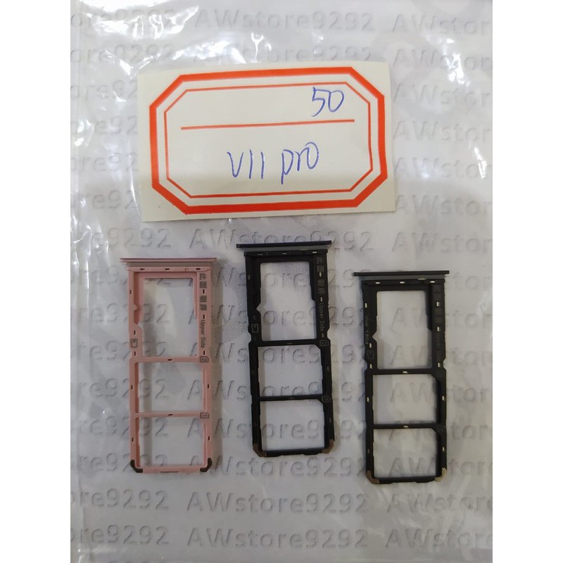 Tempat Dudukan Simcard Simtray Sim Tray Card Lock Vivo V11 Pro