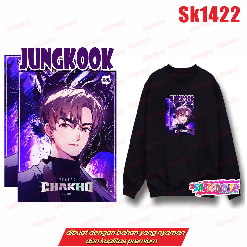 MURAH!!! SWEATER HOODIE KPOP CHAKHO KARTUN TIAP MEMBER SK1422 SK1423 UNISEX