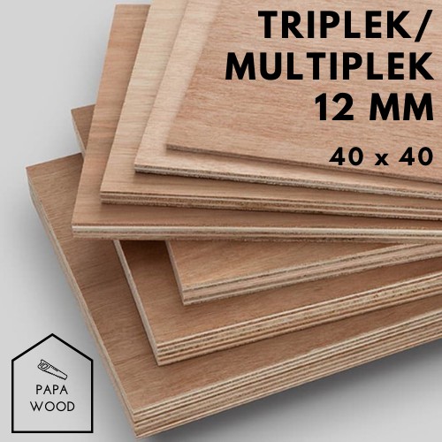 TRIPLEK / MULTIPLEK 12 MM UKURAN 40X40 CM