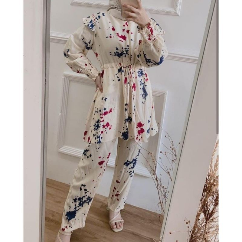 DOLBY SET ONESET DAILY SET MOTIF SETELAN WANITA RAYON VISCOSE