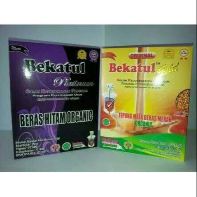 

BEKATUL GOLD BERAS MERAH DAN BEKATUL PLATINUM BERAS HITAM ( ORGANIC )