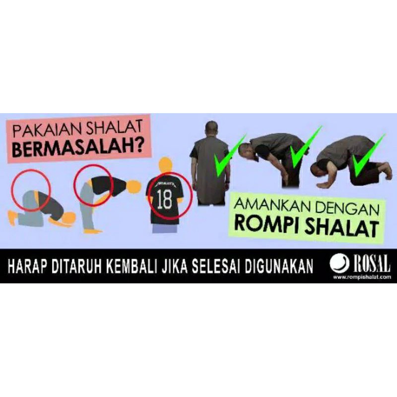 ROSAL CLASSIC clasic rompi sholat shalat solat pakaian muslim pria pelapis baju kaos polos cowok