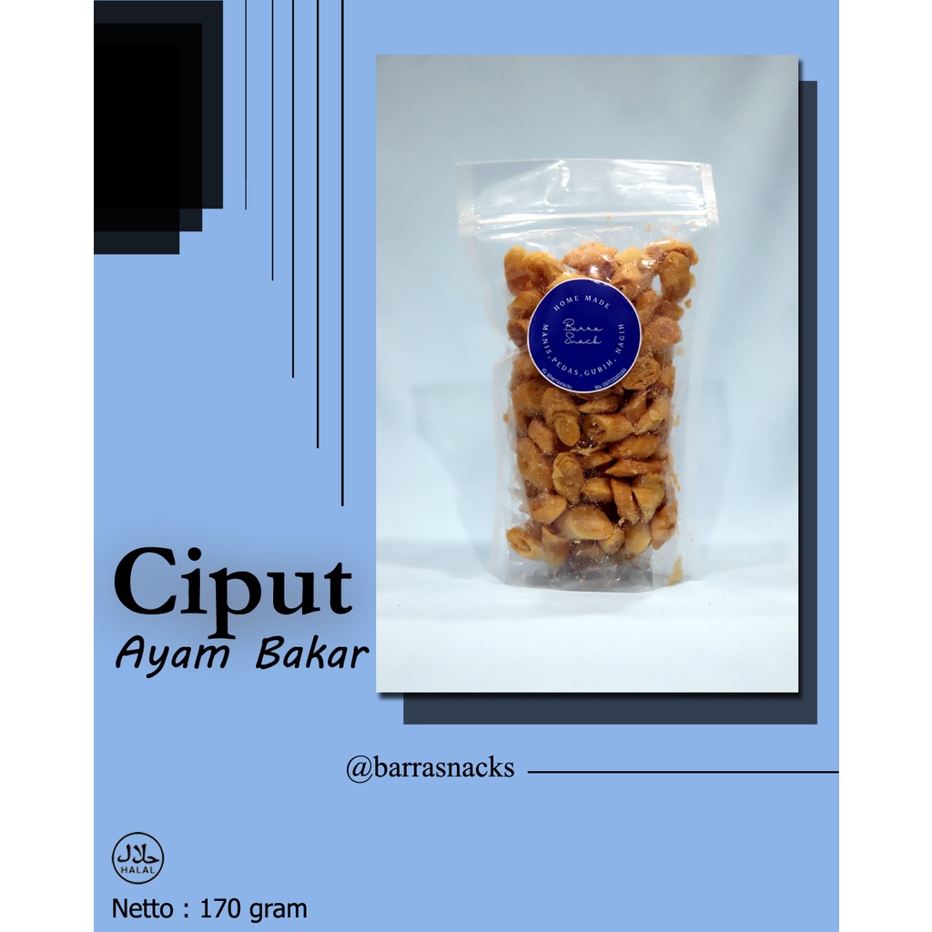 

Ciput Ayam Bakar Barra Snack *170gram
