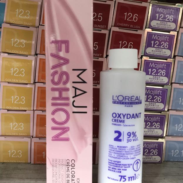 ● MajiFashion Colouring Cream + Oxidant Mini - Fashion 7.11 ❈