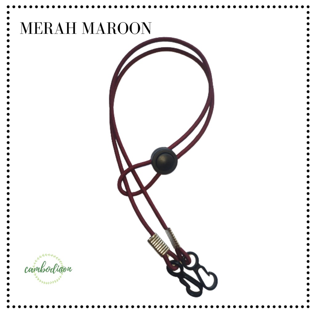 KALUNG MASKER TALI ELASTIS / STRAP MASKER HIJAB TALI ELASTIS / GANTUNGAN MASKER TALI PRIA DAN WANITA