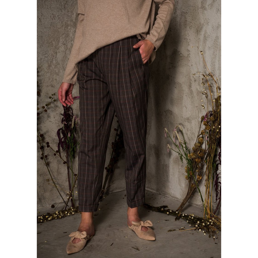 

Aleza Galea Pants Checked Sand