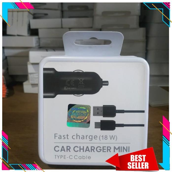 Acc Hp Charger Mobil Samsung 18W Type C Car Charger Samsung S10 S9 Note 9 8