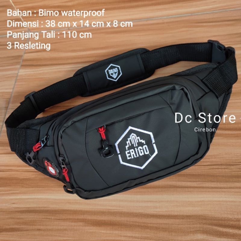 TAS WAIST BAG PRIA ANTI AIR RESLETING WATERPROOF