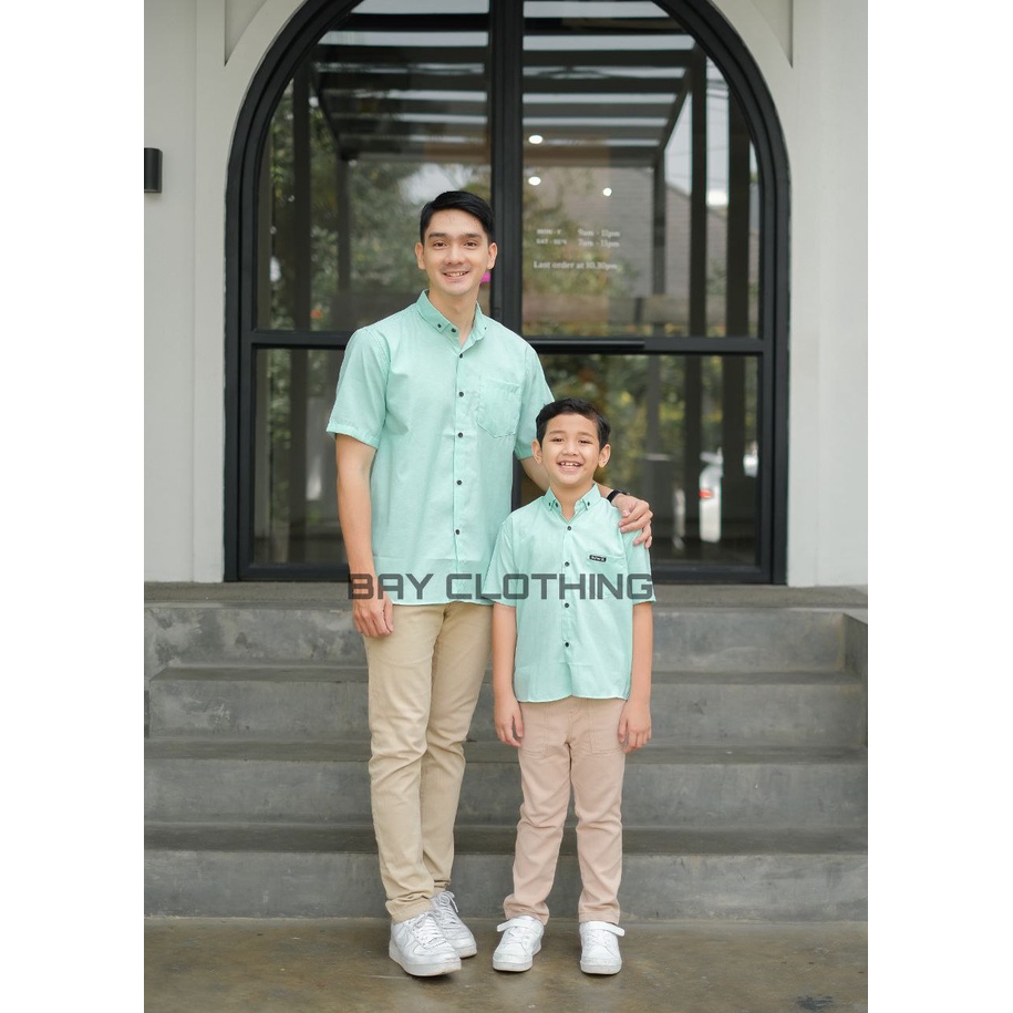 Kemeja Polos Couple Ayah Dan Anak