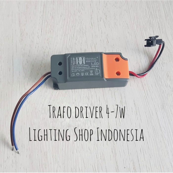 Trafo driver led 4-7W ( 4w 5w 6w 7w ) adaptor power supply lampu panel / downlight Hanmac