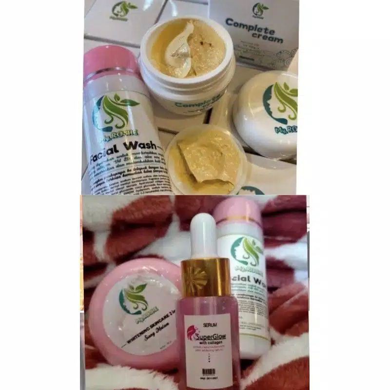 [Ready siap kirim] Sepaket my roshe rose skincare cream bpom skincare ori original kemasan lama baru