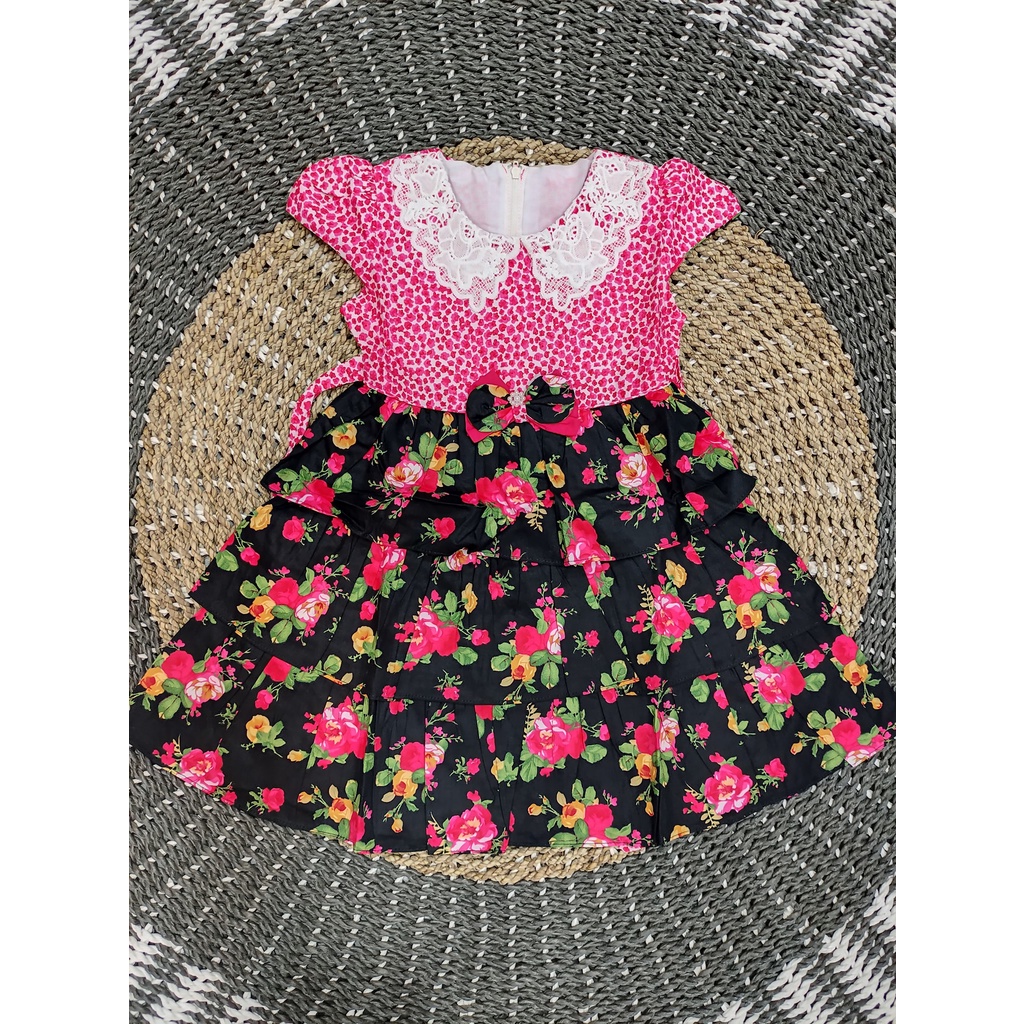 DRESS NIKITA ANAK PEREMPUAN / DRESS ANAK CEWEK MOTIF BUNGA / DRESS ANAK LUCU / DRESS KATUN MURAH / D