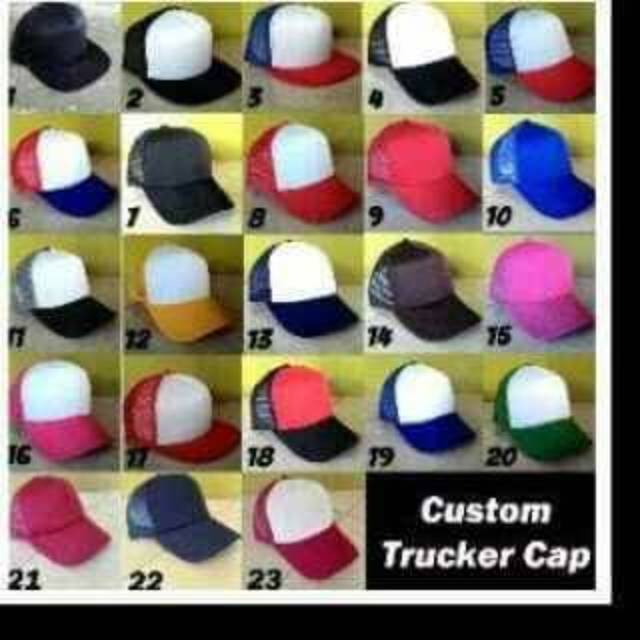 TOPI TRUCKER/TOPI JARING UNTUK DEWASA POLOSAN