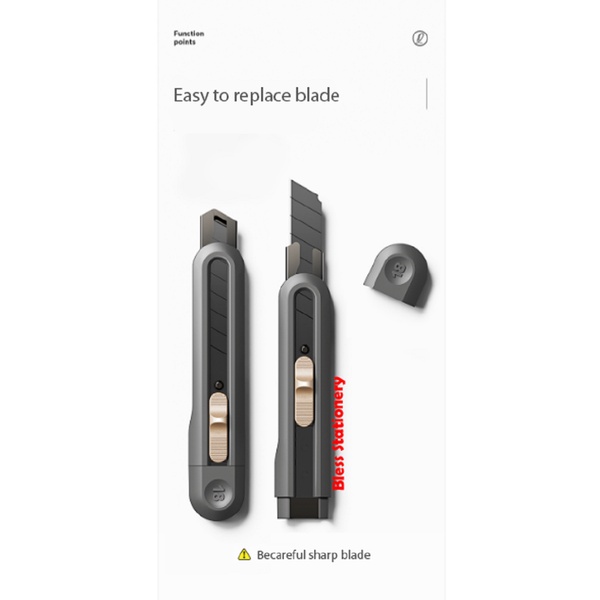 

HJK Cutter Deli Cutter besar cuter pisau pemotong Cutter 18mm kater besar silet besar