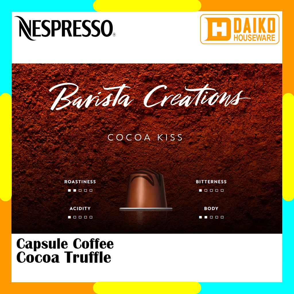 Capsule Nespresso Cioccolatino - Cocoa Truffle Kopi Original Nestle Pack - Coffee Barista Creations Kopi Kapsul Exapred Panjang