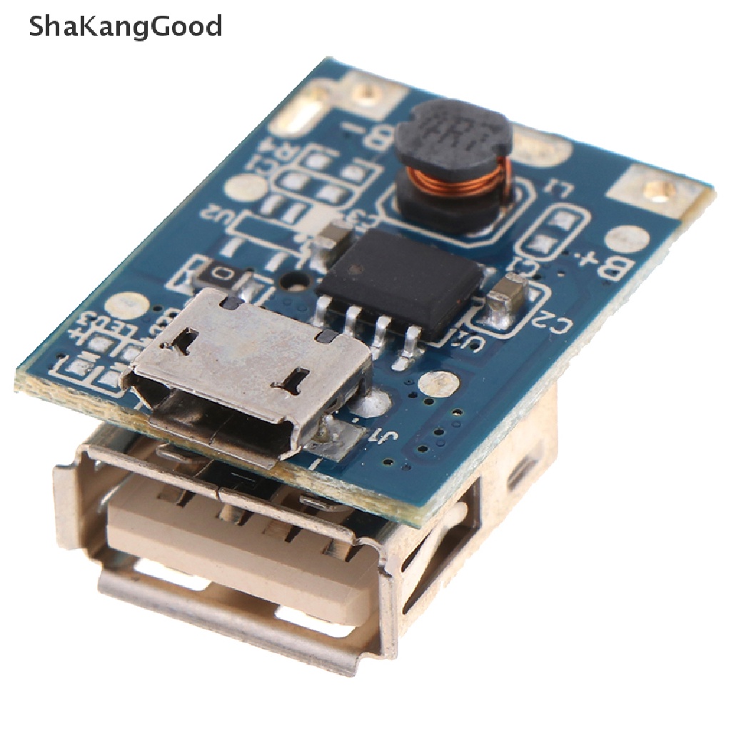 Skid 1pc Papan Modul Power Bank Micro USB 5V Untuk Charger Baterai Lithium Li-ion 18650 DIY