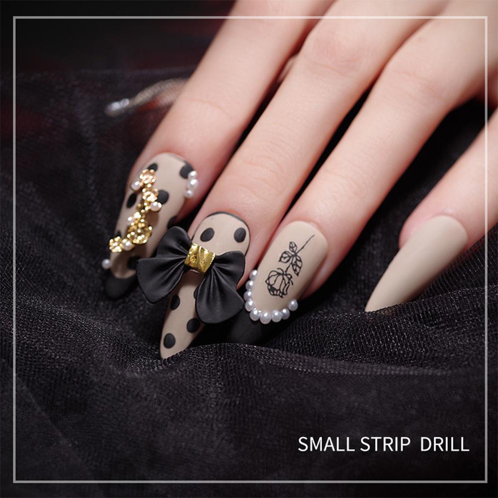 AUGUSTINA Augustina Bow Nail Art Dekorasi 5 Pcs Mewah Charms Gaya Jepang Resin Bow Matte Nail Jewelry