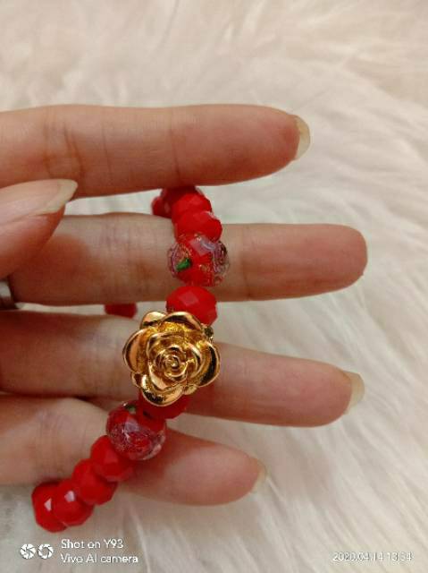 Gelang Manik Kristal Lampwork